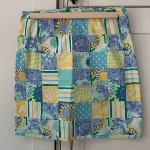 Lilly Pulitzer skirt sz 2 Trophy Patch